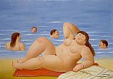 Banistas by Fernando Botero